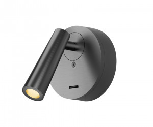 DK5072-DN Бра SHINE WALL со светодиодом, D104*H68, IP20, 3000К, 3W, RA?90, темный никель, алюминий