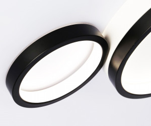 FL4814/3 BK/WH черный/белый 3000K-6400K 45W 620*290*55 (ПДУ ИК)