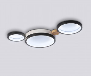 FL4814/3 BK/WH черный/белый 3000K-6400K 45W 620*290*55 (ПДУ ИК)