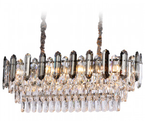 TR5199/12 CH/CL/SM хром/прозрачный/дымчатый E27*12 max 40W 800*300*290