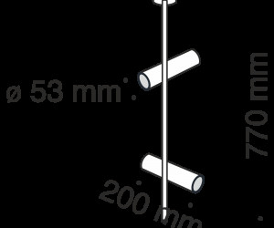 Потолочный светильник Technical C021CL-02B