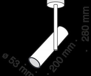 Потолочный светильник Technical C020CL-01B