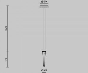 Ландшафтный светильник Outdoor O503FL-L4B3K1