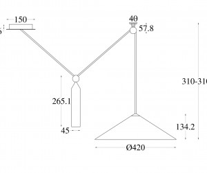 Подвесной светильник Technical P080PL-01W