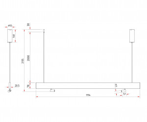 Подвесной светильник Technical P068PL-L27W4K