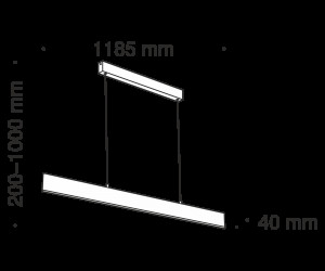 Подвесной светильник Technical P010PL-L30G3K