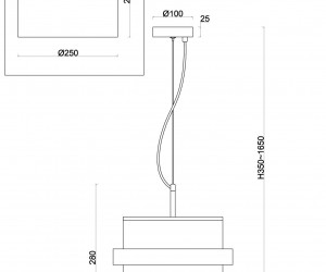 Подвесной светильник Freya FR5367PL-01BS