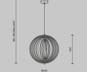 Подвесной светильник Maytoni MOD197PL-01W