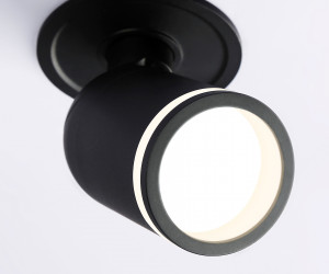 TA1273 SBK/FR черный песок/белый матовый MR16 GU5.3 D55*136