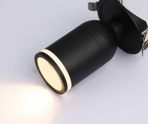 TA1273 SBK/FR черный песок/белый матовый MR16 GU5.3 D55*136