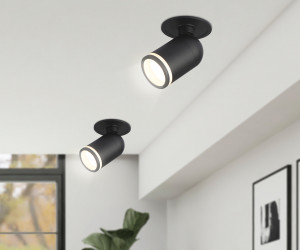 TA1273 SBK/FR черный песок/белый матовый MR16 GU5.3 D55*136