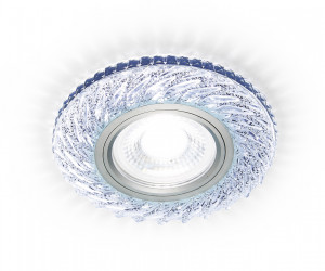 S295 CH хром/прозрачный хрусталь/MR16+3W(LED COLD)