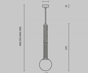Подвесной светильник Maytoni MOD287PL-01BS1