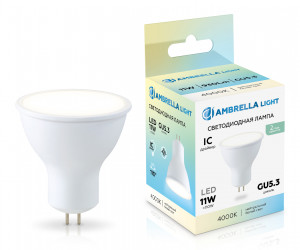 161104 LED MR16 11W IC GU5.3 4000K 175-265V