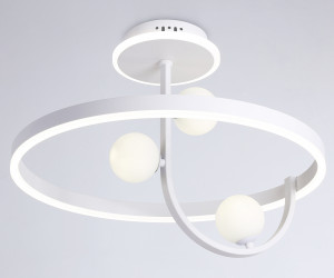 FL66261/1+3 WH белый 56W 3000K-6400K+G9/3 D500*358 (ПДУ ИК)