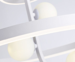 FL66261/1+3 WH белый 56W 3000K-6400K+G9/3 D500*358 (ПДУ ИК)