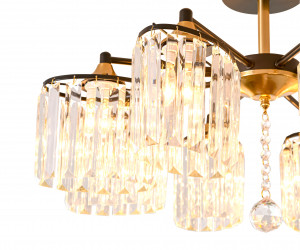 Потолочная люстра SL7884-8 BK+FGD 000080211