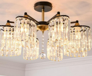 Потолочная люстра SL7884-8 BK+FGD 000080211