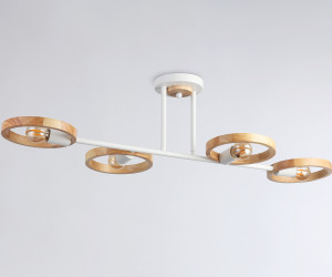 TR8247/4 WH/LWD белый/светлое дерево E27/4 max 40W 840*360*220