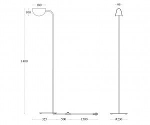 Напольный светильник (торшер) Maytoni MOD126FL-01B