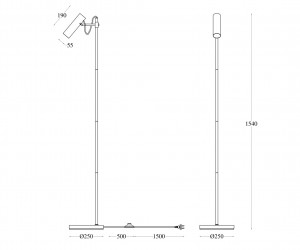 Напольный светильник (торшер) Maytoni MOD129FL-01W