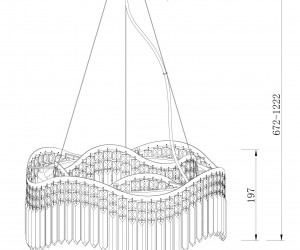 Подвесной светильник Maytoni DIA201PL-06G