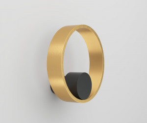 DK5060-BK+SG Бра ORBIT, IP20, 3000К, LED, 10 Вт, черный + сатинированное золото, алюминий