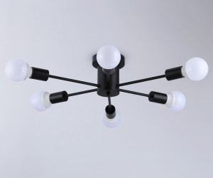 TR80402/6 BK черный E27/6 max 60W D780*150