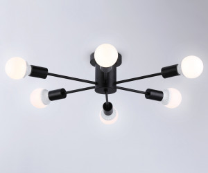 TR80402/6 BK черный E27/6 max 60W D780*150