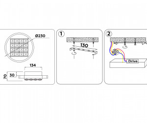 FA105 CF кофе 15 W 3000K D230*70 (Без ПДУ)