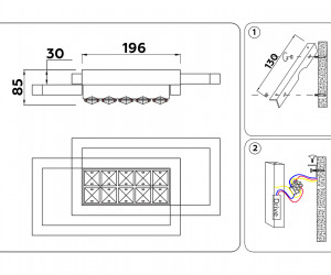 FA107 WH белый 15W 3000K 380*200*85 (Без ПДУ)