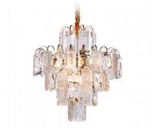 TR5231/9 SGD/CL/FR золото/прозрачный/белый матовый E27*9 max 40W D500*530