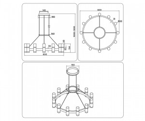 FL6206 BK/GD черный/золото 72W 4200K D600*1200 (Без ПДУ)