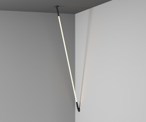 DK7502-BK Cветильник-трос в оплетке FLEX со светодиодом 2м 24V DC 35W 360° 3000К IP20 черный Цветопередача: &amp;amp;gt;90, Световой поток: 1540Лм