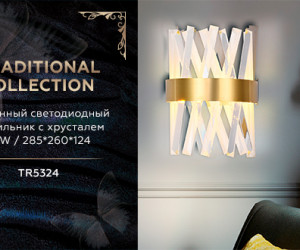 TR5324 GD/CL золото/прозрачный 24W 285*260*124
