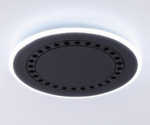 FL51407 BK черный 3000K/4200K/6400K 56W D485*40 (ПДУ ИК)