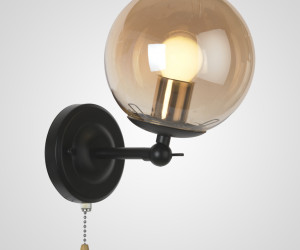 Настенный светильник P7546-1W BK 000026641