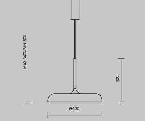 Подвесной светильник Maytoni MOD189PL-L18B3K1