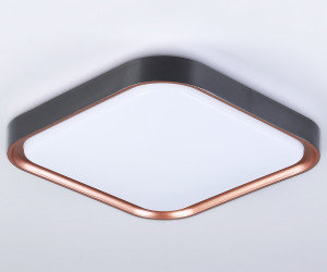 FZ1271 BK/PGD черный/розовое золото 27W 5000K 350*350*60 (Без ПДУ)