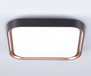 FZ1271 BK/PGD черный/розовое золото 27W 5000K 350*350*60 (Без ПДУ)