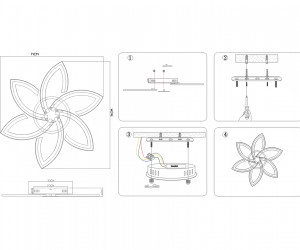 FA447/6 CF кофе 108W 730*700*60 (ПДУ РАДИО 2.4)