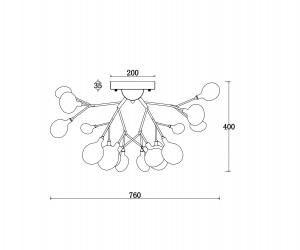 Потолочный светильник Freya FR5049CL-27B
