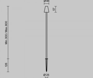 Ландшафтный светильник Outdoor O504FL-L1B3K1