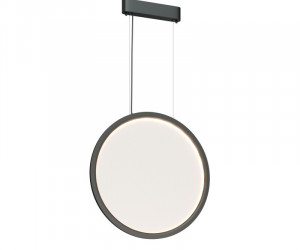 Подвесной светильник вертикальный VEIL, 35 Вт, ?600?2100 мм, LED 2700-6000K, IP20, пульт Д/У (в комплекте), черный, алюминий, акрил