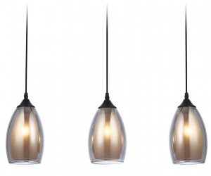 TR3537/3 BK/SM/FR черный/дымчатый/белый матовый E27/3 max 40W 640*120*820