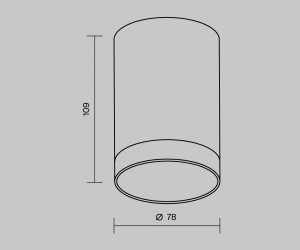 Потолочный светильник Outdoor O500CL-L10W3K