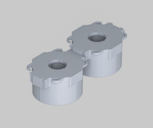 DK2081-WH Встраиваемый точечный светильник для натяжных ПВХ потолков INVIZ, IP 20, до 9 Вт, GU10, LED, белый, ABS-пластик