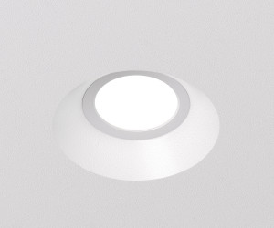 DK2081-WH Встраиваемый точечный светильник для натяжных ПВХ потолков INVIZ, IP 20, до 9 Вт, GU10, LED, белый, ABS-пластик