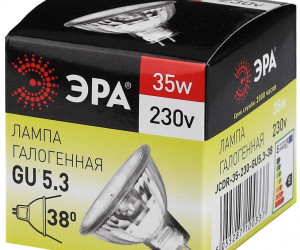 Лампа галогенная ЭРА GU5.3-JCDR (MR16) -35W-230V-CI (1,10)