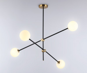 TR2507/4 BK/BS черный/латунь G9/4 max 10W D970*700